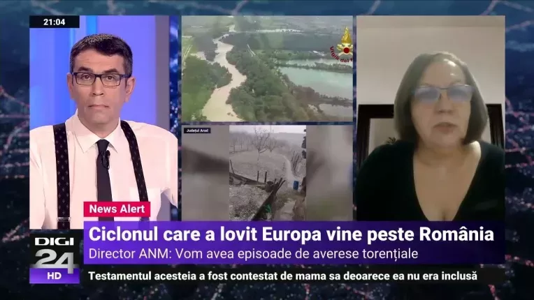 Ciclonul din Italia a avansat spre Romania. Mateescu: Ne asteptam in continuare la ploi torentiale