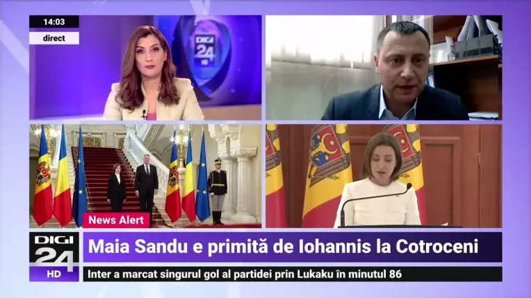 Maia Sandu a ajuns la Cotroceni, unde discuta cu Klaus Iohannis