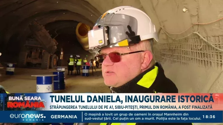 Tunelul Daniela, inaugurare istorica. Strapungerea tunelului de pe A1 a fost finalizata